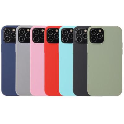 China 100% Eco-friendly Phone Case Customs For iphone 13 pro Matte Case For iphone 13 max silicon TPU soft case mini for iphone13 pro 13pro max cell phone case for sale