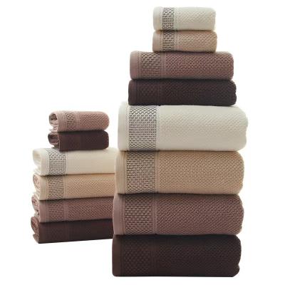 China New thickened pure high-grade gift box business cotton bath washcover portable towel safe for children adult travel towel towel for sale