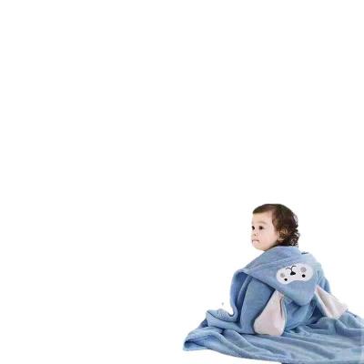 China Children's safe thickened absorbent boys and girls of the large children's bath towel baby Baobao cotton hooded coat newborn super soft water for sale