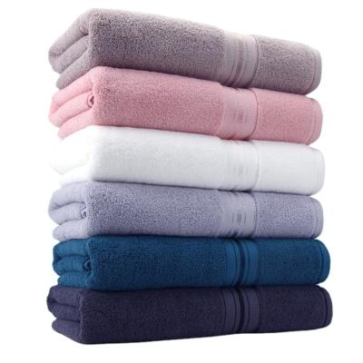 China CombePlaind cotton bath towel star hotel gift disposable bath towel for four seasons soft and comfortable for sale