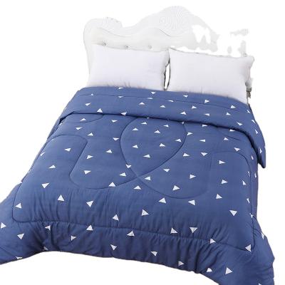 China Home thickened fiber thermal comforter, blue style, size 150*200cm, 2 kg, soft and comfortable to start with, washable for sale