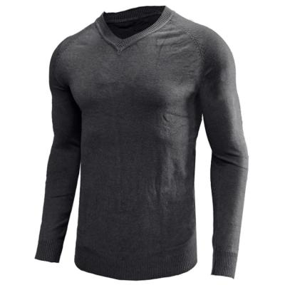 China Customized Breathable V Neck Long Sleeve Oversized Pullover Sweaters For Men for sale