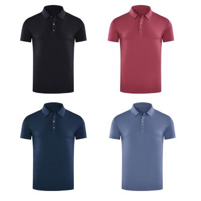 China Dry Fit Plus Size T Shirt Mens Polo 86.5%Nylon 13.5%Spandex Polo T Shirt For Men for sale