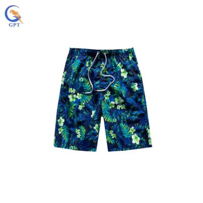 China All High Quality Anti-wrinkle Elastic Waist Men Over Print Drawstring Shorts Mens Beach Shorts Wholesale for sale