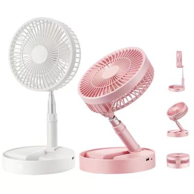 China Base Outdoor Round Desktop Adjustable Wind Speed ​​Rechageble Electric Folding Fan Chinease for sale