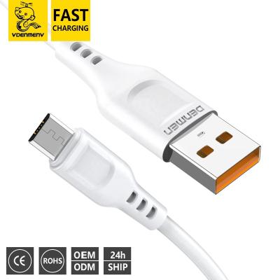 China Both Ends Injection PVC Micro Usb Android Fast Charging Cable Support Charging And Sync Pure Copper Cable for sale