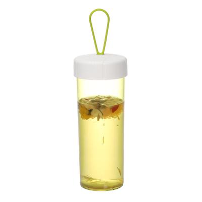 China 480ML Sustainable Customizable Single Plastic Water Cup Portable Water Bottle Sealed Flower Tea Leakproof Outdoor Water Cup With Lid for sale