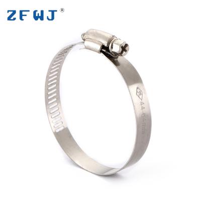 China Antioxidant 40-64mm Stainless Steel Tight Lock Pipe American Kind Pipe Clamp for sale