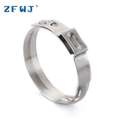 China Industrial Wholesale Adjustable Ring Clip Stainless Steel Hydraulic Line 29.5-31.6mm Clamp for sale