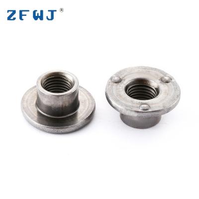 China High Quality Spring 65mn Welding Fastened M3 M8 Round Connection Special Galvanized Steel Nut for sale