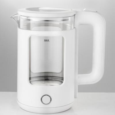 China Best Price Portable Water Tea Boiler 360 Degree Automatic Electric Kettle Rotation Bottom Glass Temperature Control for sale