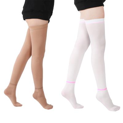 China Antiembolism Knitted Antiembolism Stocking Elastic Anti Embolism Stocking Medical Support for sale