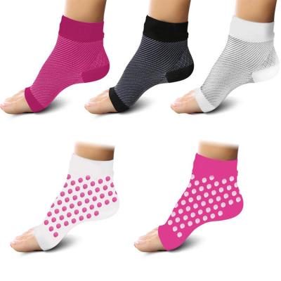 China Better Blood Circulation Ankle Compression Sleeve Running Fasciitis Foot Plantar Socks With Arch Support for sale