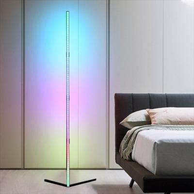 China Modern RGB Standing Lighting LED Single Room Changing Atmosphere Light Rod Floor Lamps For Living for sale