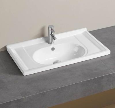 China Modern Bathroom Basin Basin Porcelain Retangular Sanitary Sink T-806 for sale