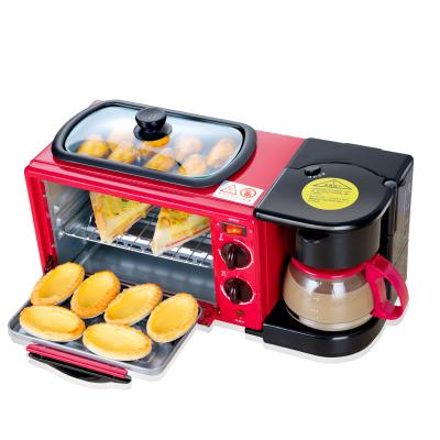 China Outdoor Breakfast 3 in 1station Coffee Maker, Griddle, Toaster Oven - Multifunctional Toaster Oven Station Coffee Maker Stainless Toaster for sale