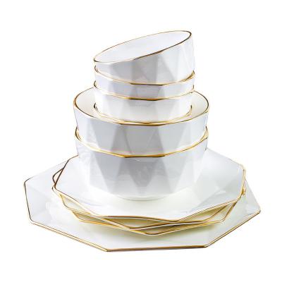 China New Type Sustainable Bone China Tableware Sale Wholesale High Quality Sustainable Well Top Set for sale