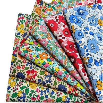 China Wholesale Thin Breathable Floral Print Cotton Poplin Fabric For Kids Women Clothes Accessories for sale