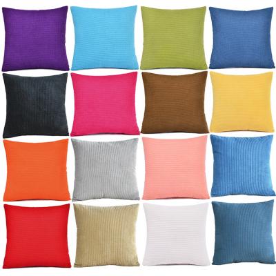 China Viable Wholesale Decorative 45x45cm Pillowcase Shapes Throw Pillowcase Solid Color Home Decor Sofa Pillow Covers for sale