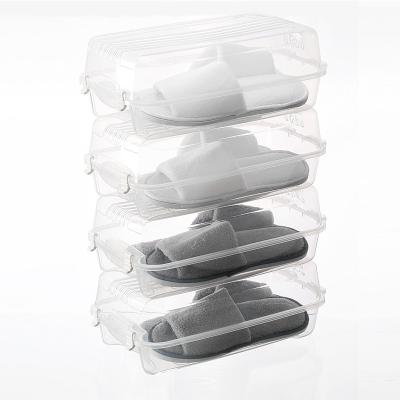 China AJ Sneaker Box Shoe Organizer Foldable Clear Shoe Minimalist Plastic Storage Box for sale