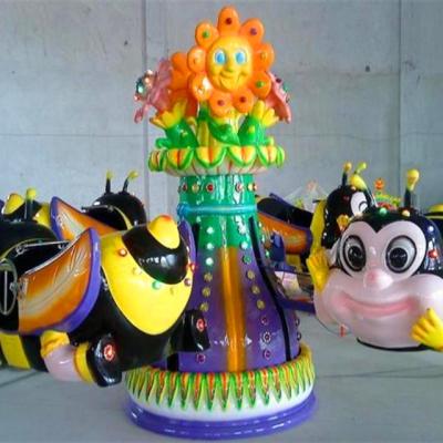 China FRP+steel Spinning Shopping Mall Kids Amusement Bees Self Control Plane Playground Equipment for sale