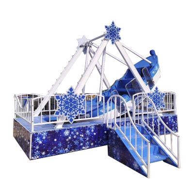 China Cheap 12 seat amusement FRP+steel mini portable kiddie equipment pirate ship on trailer for sale