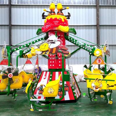 China New FRP+steel carnival funfair games carousel rides kids rotary bees for sale funfair rides for adult for sale