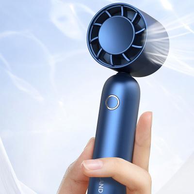 China Hand Design 5000mAh High Capacity Free Battery Charging Cooling Handy USB Rechargeable Fan Mini Fan for sale