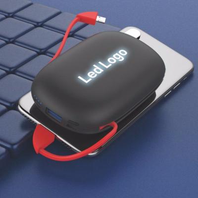 China Wireless Suction Power Bank With LED Light Up Glowing Logo 10000mAh Suction Power Bank Wireless Sucker With LED Light Shining Logo for sale