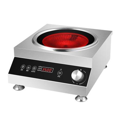 China Hotel Home appliance new design knob control infrared cooker waterproof 5000W single burner electric hot pot induction hob stove for sale