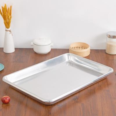 China Sustainable Non Stick Baking Sheet Pan Aluminum  Square Bakeware Bakery Tools deep Baking Pan Tray for sale