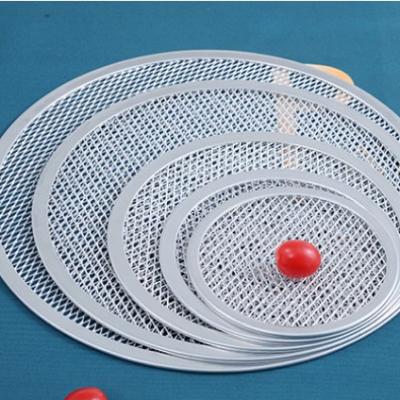 China Sustainable Hot Selling 8-16  Inch pizza tray pizza pan  Round Pizza Net For Home Hotel Cooking for sale