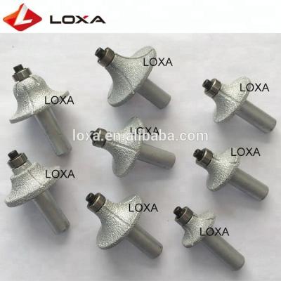 China Hot Sale Grinding Vacuum Welded Granite Grinding Tools And Marble Router Bit for sale