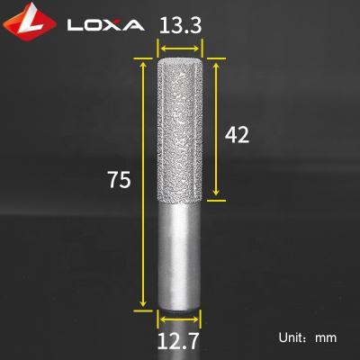 China Grinding Fluting Knife For Diamond Straight Bit Diamond Straight Bit Diamond Flute Cutter Engraving Machine CNC Router Stone Plated Flat Bit for sale