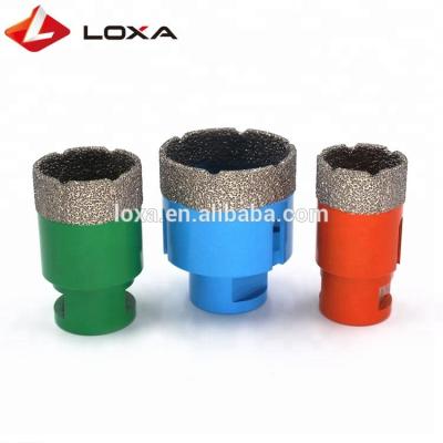 China High Quality M10 Diamond Hole Saw Drill Holes, M14 Welded Diamond Core Drill Bit Dry Drilling Granite Marble Tile for sale