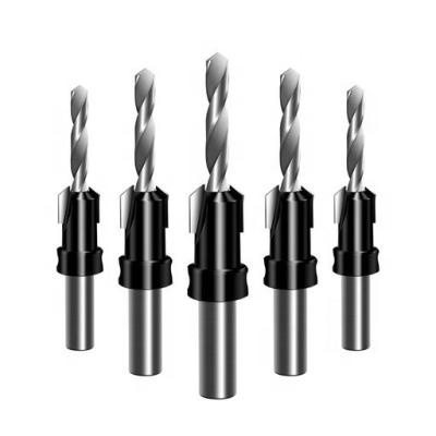 China Drilling Holes Woodworkers Countersink Drill Bit Set Conical Wood Drill Countersink Size for sale