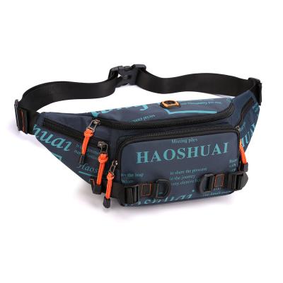 China Wholesale Water Proof Outdoor Men Fashion Trend Waterproof Nylon Fabric Diagonal Men's Waist Bag New for sale