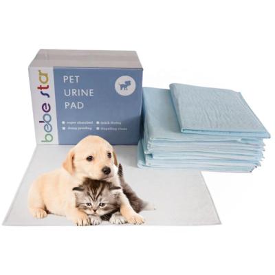 China Disposable Pee Absorption Waterproof Wholesale Puppy Dogs Pet Urine Pad Pet Training Disposable Diaper Training And Small Potty Pad for sale