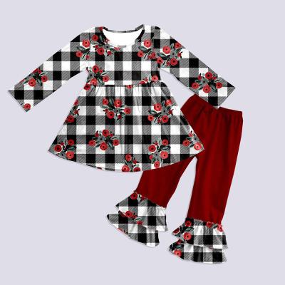 China Custom Spring Autumn Clothing Cotton Casual Outfits Babies Casual Outfits Girl Set Baby 2pcs Cloth Sets for sale