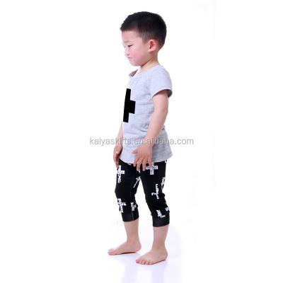 China Korean Breathable Kids Boy Clothing Summer Baby Boutique Sports Pocket Design Tracksuit Clothing Set for sale