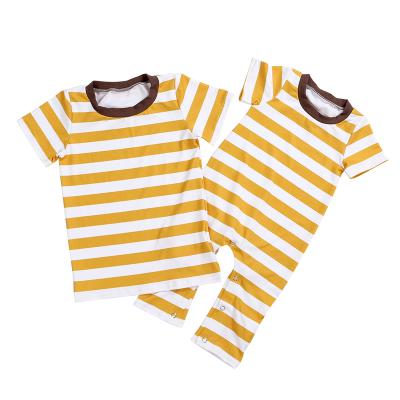 China Viable Kids Clothing Boutique Cotton Baby Clothing Wholesale Short Sleeve Kids T-shirts Boy Striped Shirts for sale