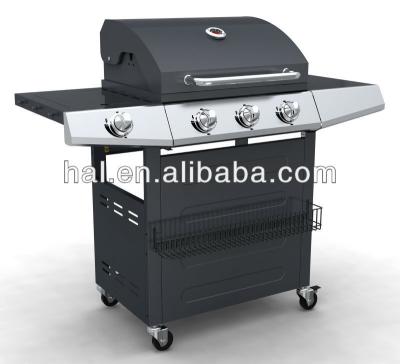 China Easily Assembled 3+1 Burners LPG / Natural Gas Happy Living Outdoor BBQ Grill for sale