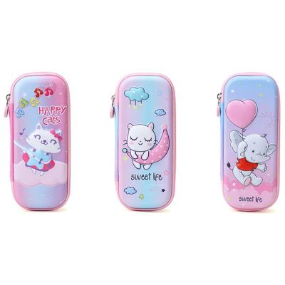 China Schools & Custom cute kawaii cartoon office cool logo pencil cases for teenagers for sale