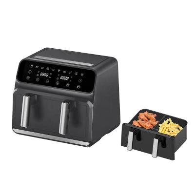 China Household 8L 9L Double Pot Basket Air Fryer Large Capacity Oil Free for sale