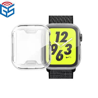 China Shockproof For Apple Watch S7 TPU Transparent Soft Case Cover 41mm 45mm for sale