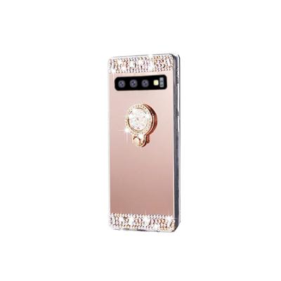 China Shockproof For Samsung Galaxy S10e S10 Plus A32 Mirror Kickstand Case Luxury Bling Grandient Case Cover for sale