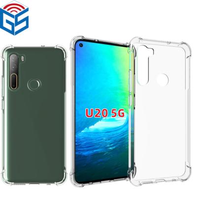 China Eco-friendly Transparent TPU Gel Back Cover Shockproof Case For HTC U20 5G Factory Price for sale