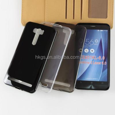 China Eco-friendly Full Transparent Silicone Case For Asus Zenfone 2 Laser 6.0 ZE601KL TPU Cover for sale