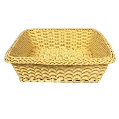 China Viable Wholesale Hand - Small Woven Rattan Portable Home Breadfruit Storage Basket for sale