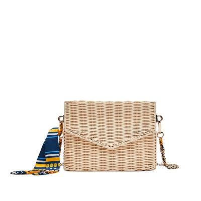 China High Quality Factory Wholesale Price Concessions Plain Outdoor Straw Woven Sack Rattan Woven Bag for sale